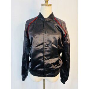 Vintage NBC Peacock Pro Stitch Satin Bomber Jacket Men's Sz Small